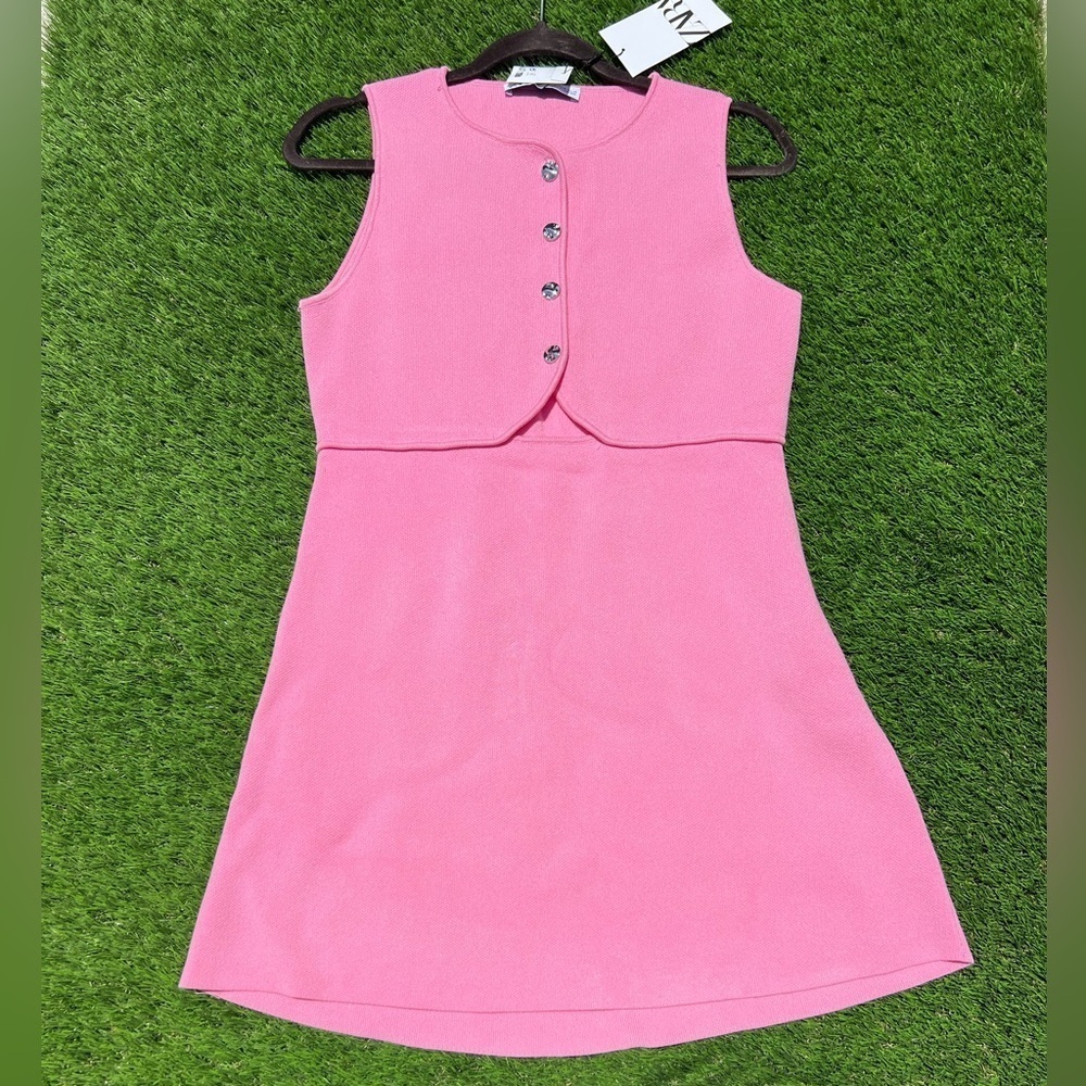 Zara Pink Mini Dress - Picture 6 of 9